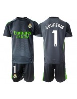 Real Madrid Thibaut Courtois #1 Maalivahdin Kolmaspaita Lasten 2025-26 Lyhythihainen (+ shortsit)